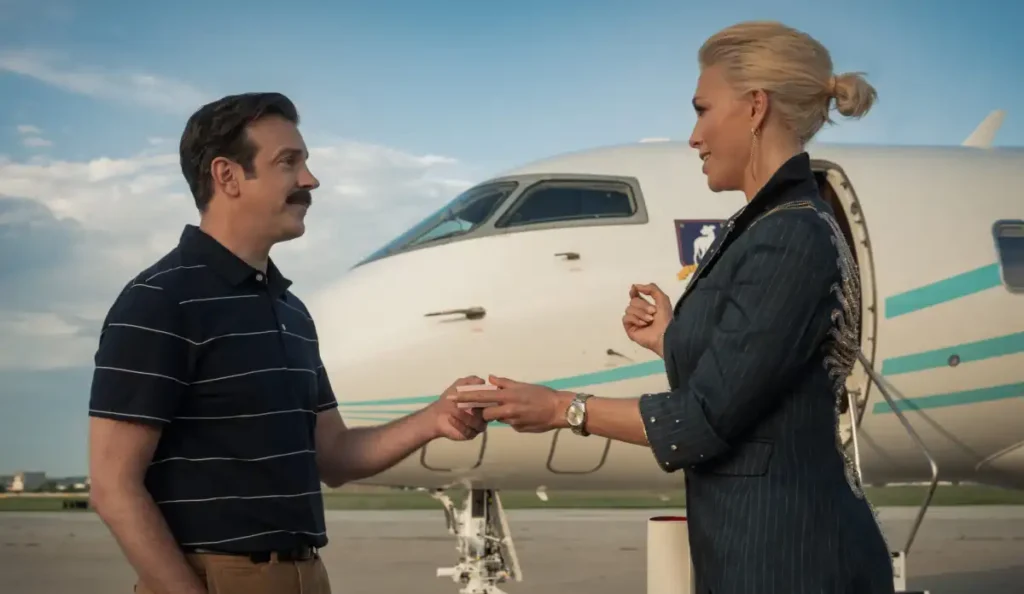 Ted Lasso no AFC Richmond durante a quarta temporada da série