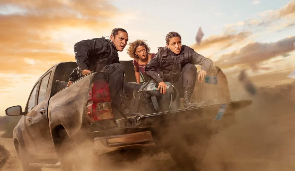 Elenco de Cangaço Novo em cena da série brasileira do Prime Video