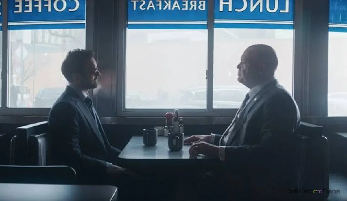Charlie Cox e Vincent D’Onofrio em Demolidor: Renascido