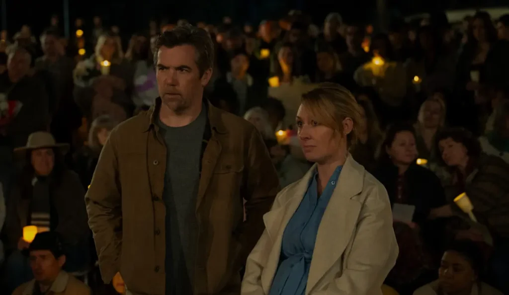 Ian Ridley em cena na série Desaparecida da Apple TV