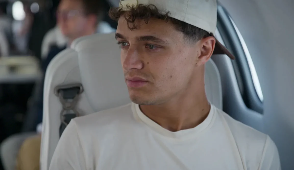 Lando Norris em imagem de série documental da Netflix