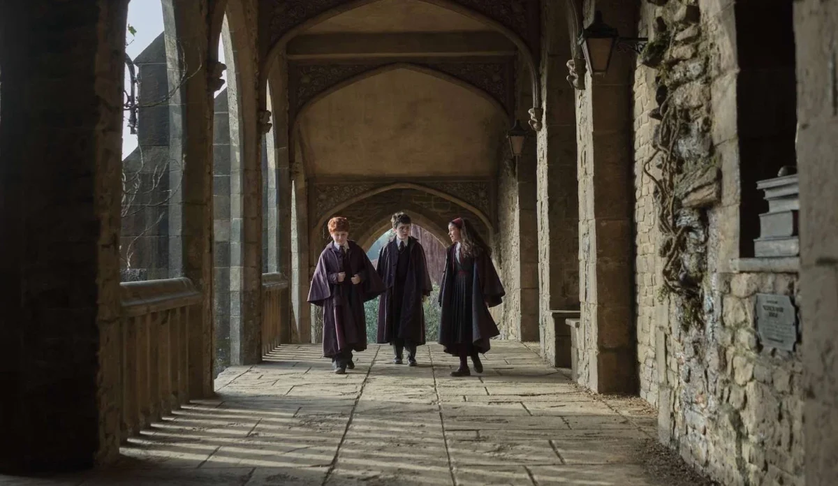 Harry Hermione e Ron na série Harry Potter da HBO