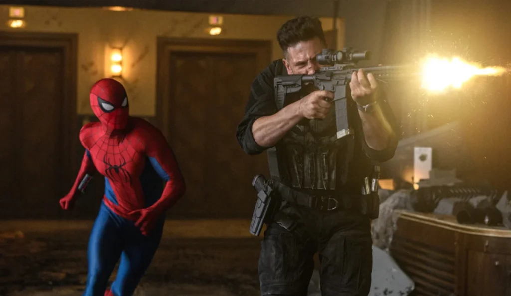 Homem-Aranha em cena do filme Um Novo Dia
