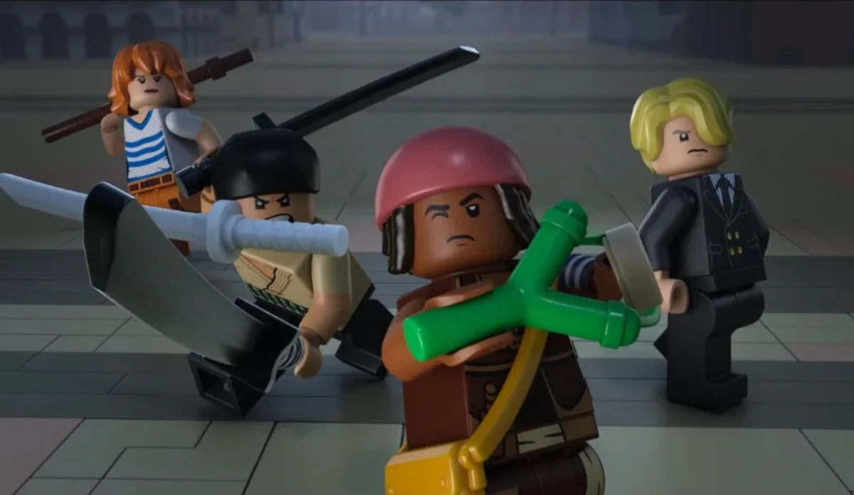 Usopp e Chopper na animação LEGO ONE PIECE da Netflix