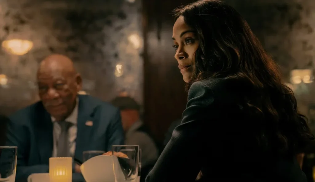 Zoe Saldaña como Joe na 3ª temporada da série Lioness