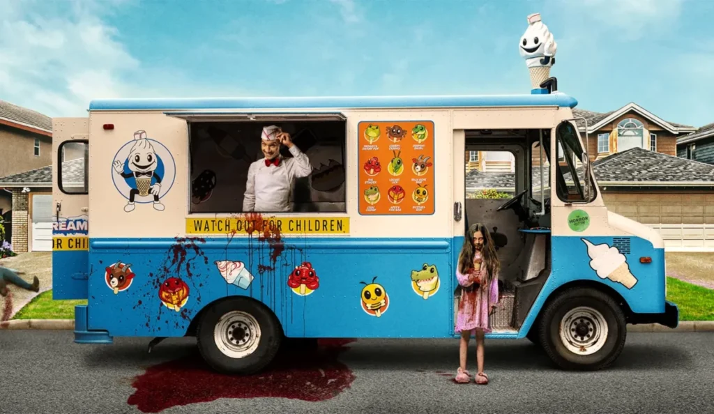 Cena do filme O Sorveteiro, terror de 2026 distribuído pela Diamond Films no Brasil