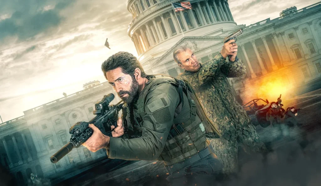 Scott Adkins como Jake Harris no filme O Último Tiro Certo