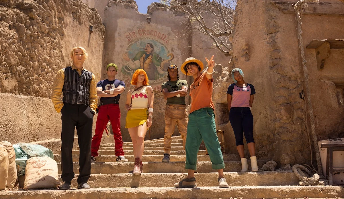 Luffy e elenco de One Piece na temporada da batalha de Alabasta