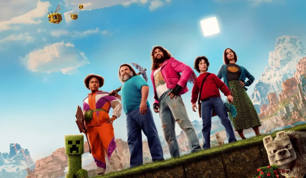 Um Filme Minecraft em cena