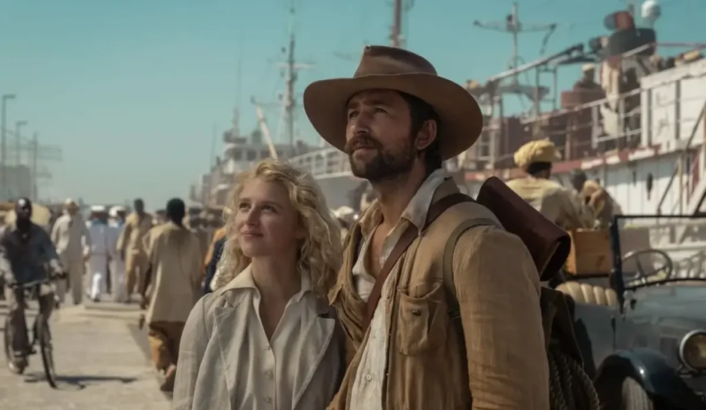 Brandon Sklenar como Spencer Dutton em 1923, série que antecede os acontecimentos previstos para 1944