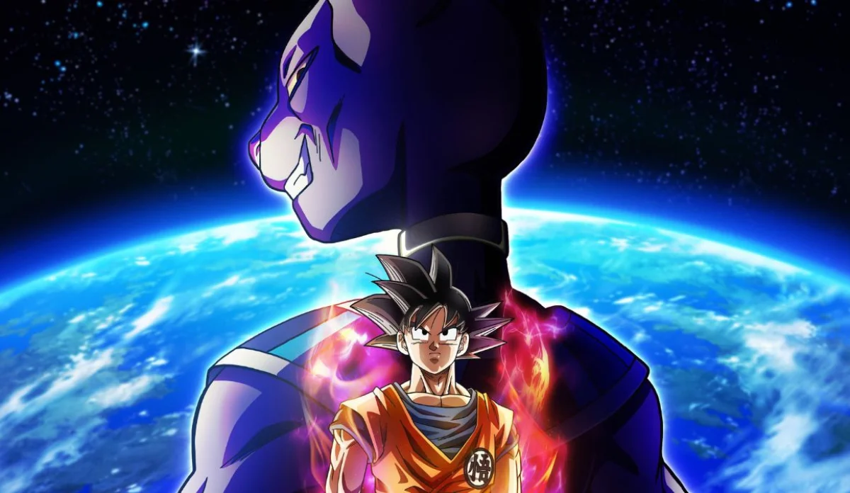 Goku e Beerus em cena de Dragon Ball Super: Beerus