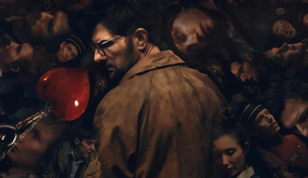 Adam Scott interpreta Ohm Bauman no filme de terror Hokum O Pesadelo da Bruxa